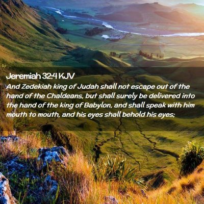 Jeremiah 32:4 KJV Free Bible Images