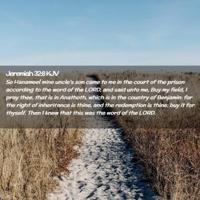 Jeremiah 32:8 KJV Free Bible Images