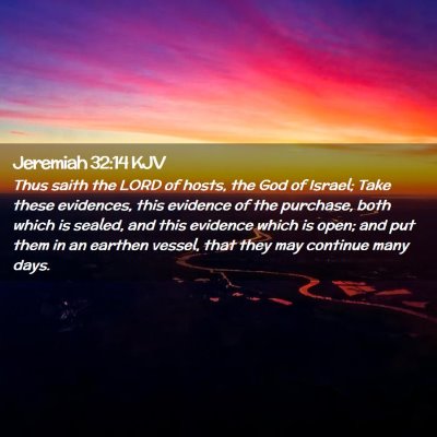 Jeremiah 32:14 KJV Free Bible Images