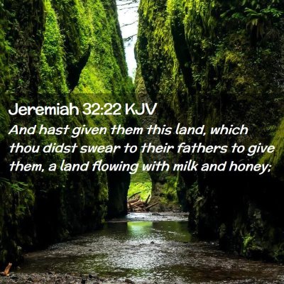 Jeremiah 32:22 KJV Free Bible Images