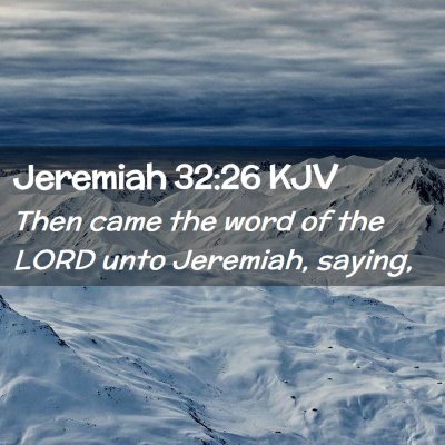 Jeremiah 32:26 KJV Free Bible Images