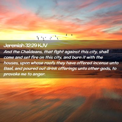 Jeremiah 32:29 KJV Free Bible Images