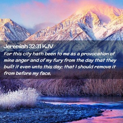 Jeremiah 32:31 KJV Free Bible Images