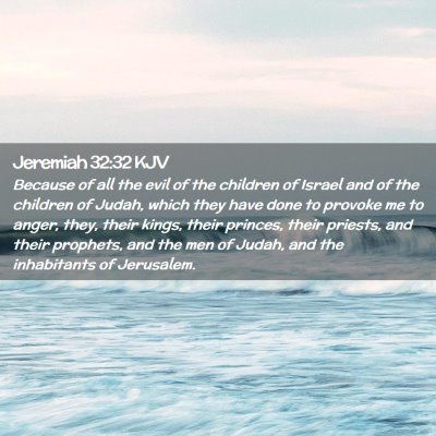 Jeremiah 32:32 KJV Free Bible Images