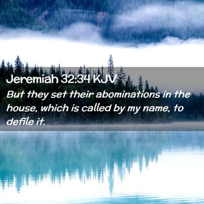 Jeremiah 32:34 KJV Free Bible Images