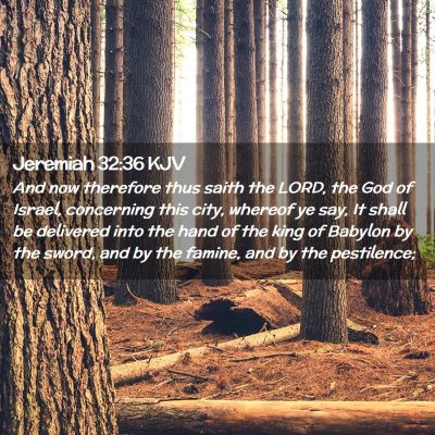 Jeremiah 32:36 KJV Free Bible Images