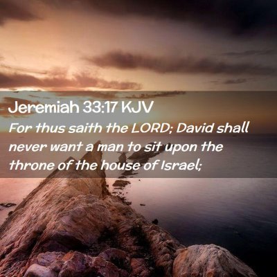 Jeremiah 33:17 KJV Free Bible Images