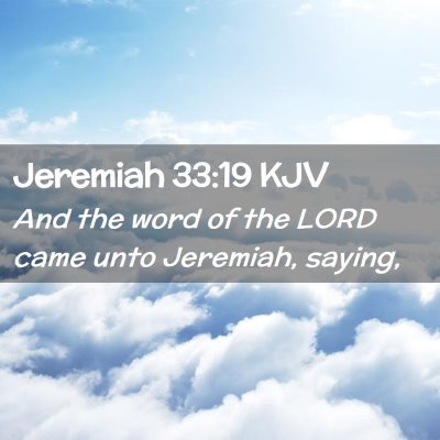 Jeremiah 33:19 KJV Free Bible Images