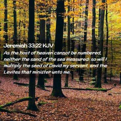 Jeremiah 33:22 KJV Free Bible Images