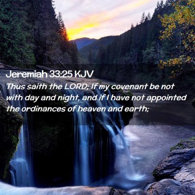 Jeremiah 33:25 KJV Free Bible Images