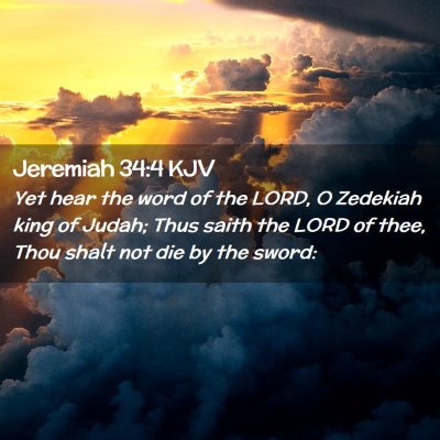 Jeremiah 34:4 KJV Free Bible Images