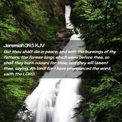 Jeremiah 34:5 KJV Free Bible Images