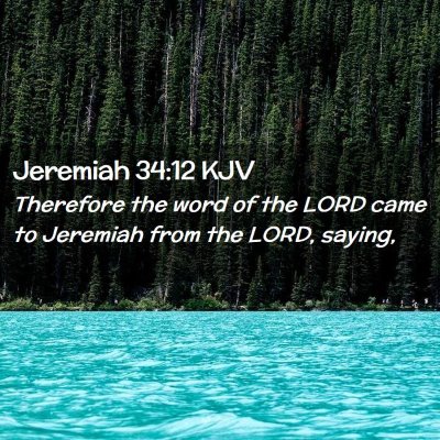 Jeremiah 34:12 KJV Free Bible Images