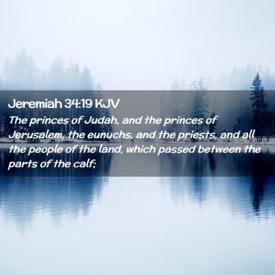 Jeremiah 34:19 KJV Free Bible Images