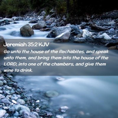 Jeremiah 35:2 KJV Free Bible Images