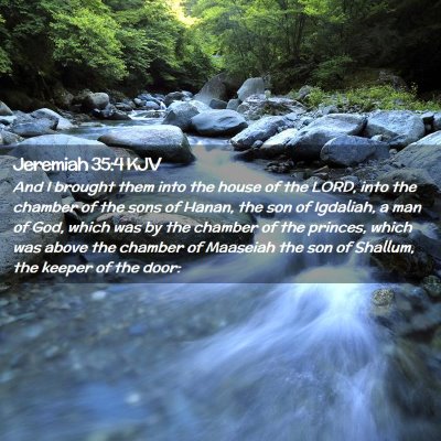 Jeremiah 35:4 KJV Free Bible Images