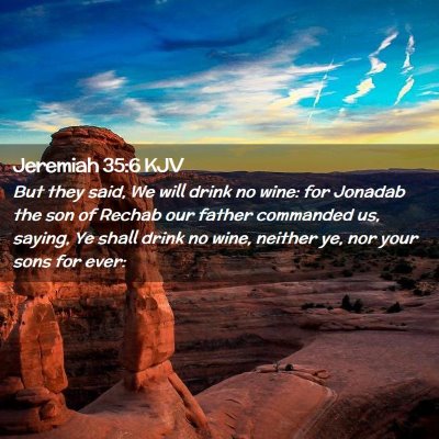 Jeremiah 35:6 KJV Free Bible Images