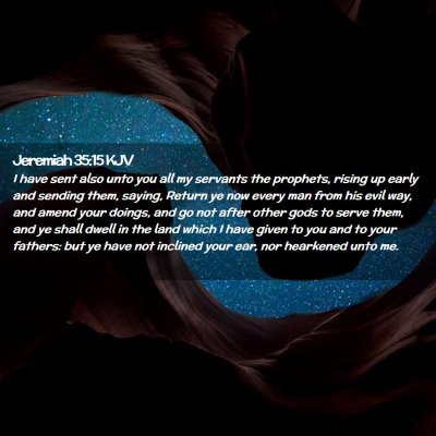 Jeremiah 35:15 KJV Free Bible Images