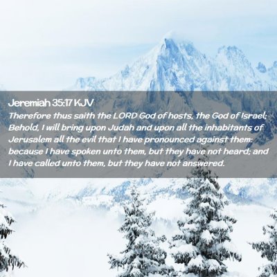 Jeremiah 35:17 KJV Free Bible Images