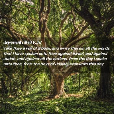 Jeremiah 36:2 KJV Free Bible Images