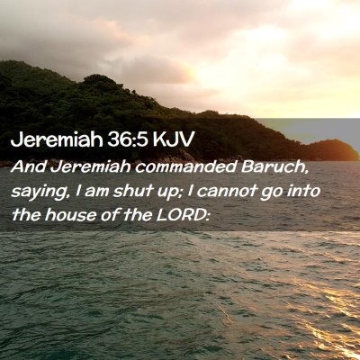 Jeremiah 36:5 KJV Free Bible Images