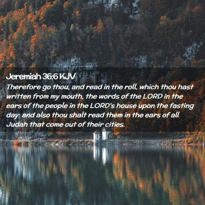 Jeremiah 36:6 KJV Free Bible Images