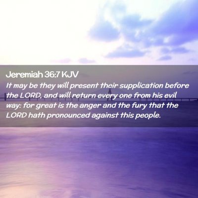 Jeremiah 36:7 KJV Free Bible Images