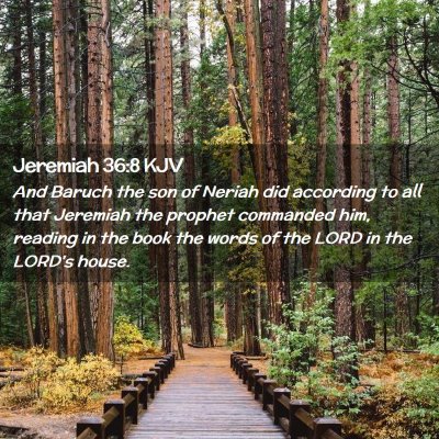 Jeremiah 36:8 KJV Free Bible Images