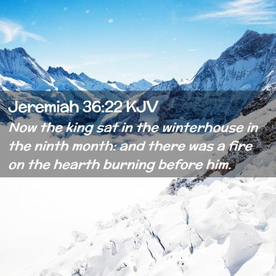 Jeremiah 36:22 KJV Free Bible Images