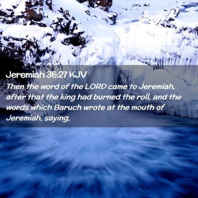 Jeremiah 36:27 KJV Free Bible Images