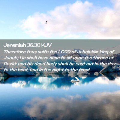 Jeremiah 36:30 KJV Free Bible Images