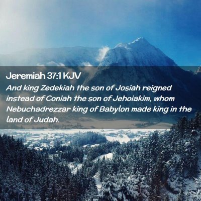 Jeremiah 37:1 KJV Free Bible Images