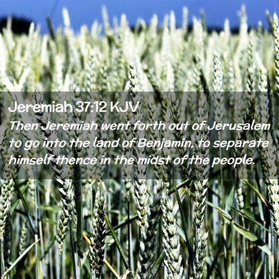 Jeremiah 37:12 KJV Free Bible Images