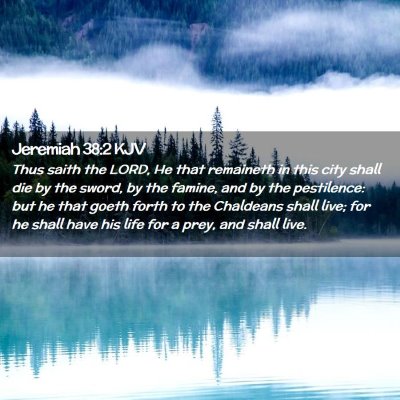 Jeremiah 38:2 KJV Free Bible Images