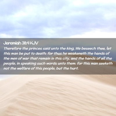 Jeremiah 38:4 KJV Free Bible Images