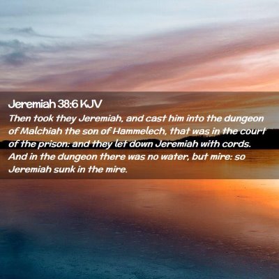 Jeremiah 38:6 KJV Free Bible Images