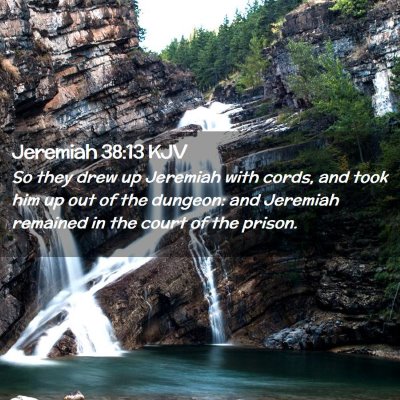 Jeremiah 38:13 KJV Free Bible Images