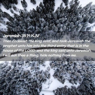 Jeremiah 38:14 KJV Free Bible Images