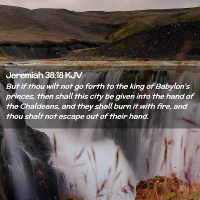 Jeremiah 38:18 KJV Free Bible Images