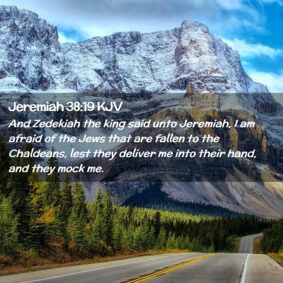 Jeremiah 38:19 KJV Free Bible Images