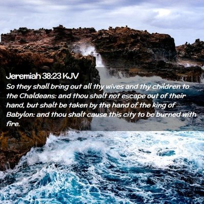 Jeremiah 38:23 KJV Free Bible Images