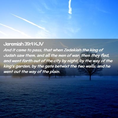 Jeremiah 39:4 KJV Free Bible Images