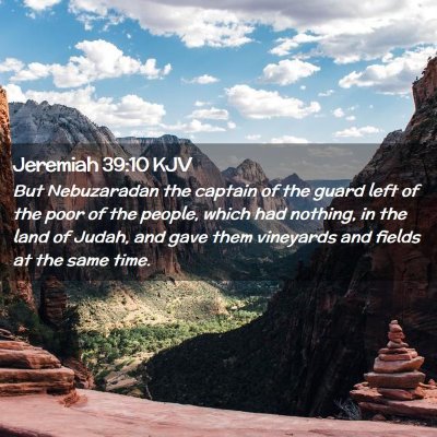 Jeremiah 39:10 KJV Free Bible Images