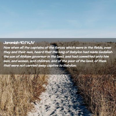 Jeremiah 40:7 KJV Free Bible Images