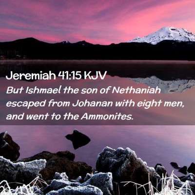 Jeremiah 41:15 KJV Free Bible Images