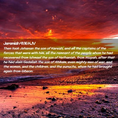 Jeremiah 41:16 KJV Free Bible Images