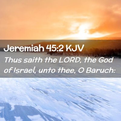 Jeremiah 45:2 KJV Free Bible Images