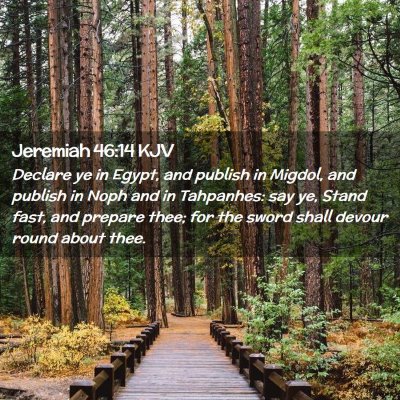 Jeremiah 46:14 KJV Free Bible Images