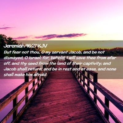 Jeremiah 46:27 KJV Free Bible Images