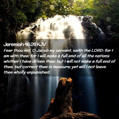 Jeremiah 46:28 KJV Free Bible Images